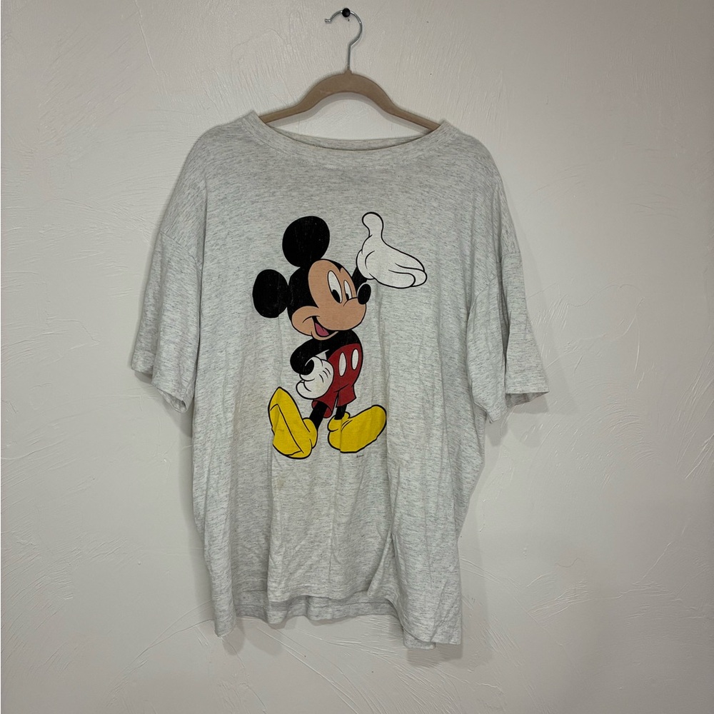 Vintage Mickey Mouse Gray Short Sleeve Tee